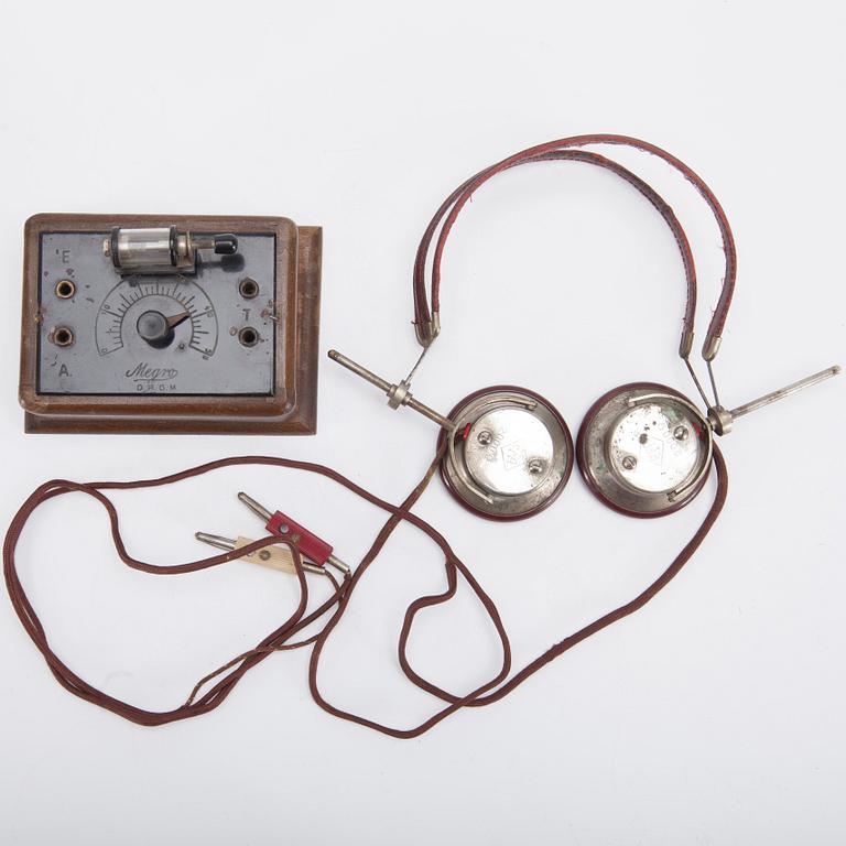 RADIOMOTTAGARE, sk "Kristallapparat" Mergo D.R.G.M, 1920-tal.