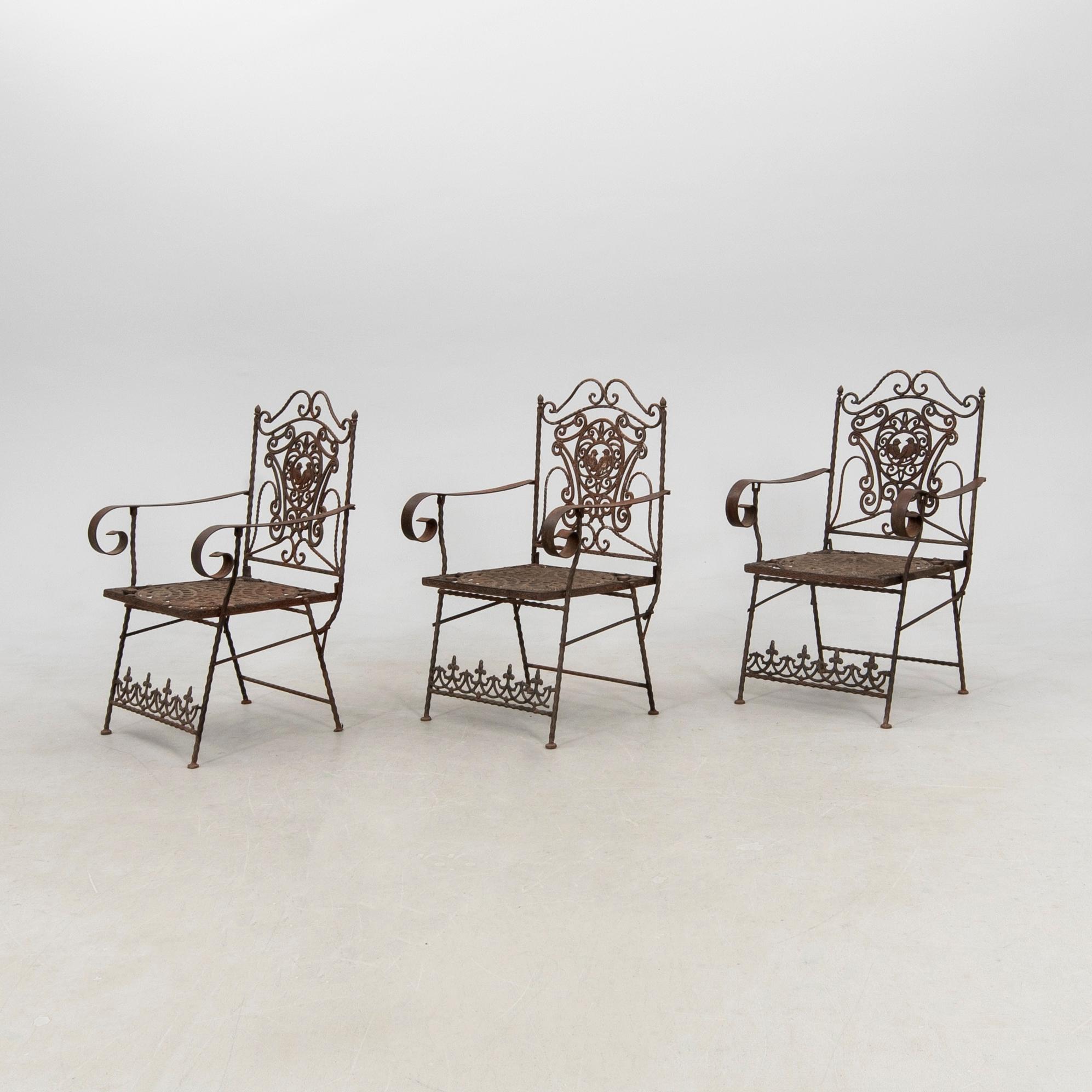 Garden Set, 7 Pieces, 20th Century.