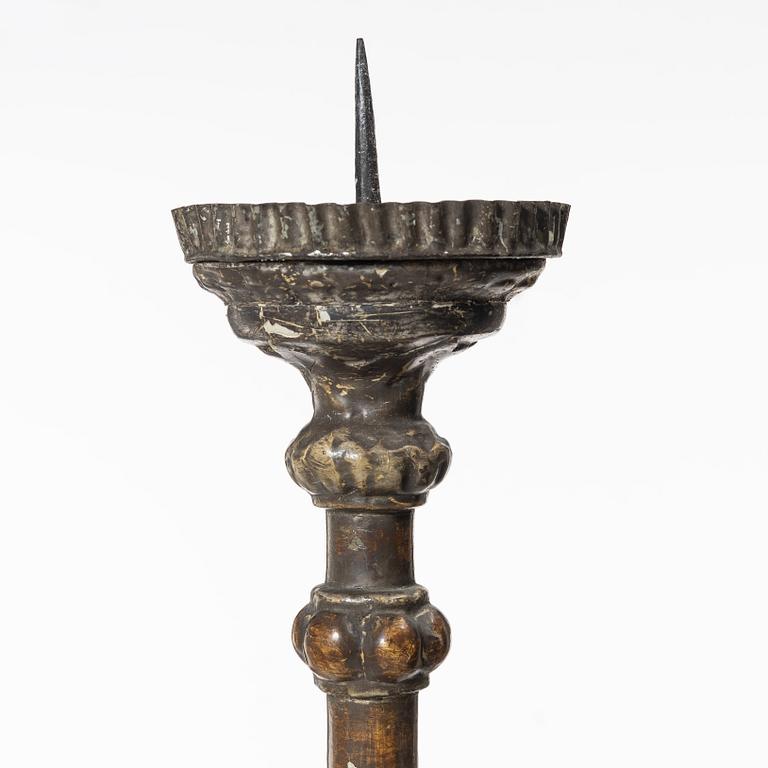A pair of Baroque style candleholders, 19th Century.