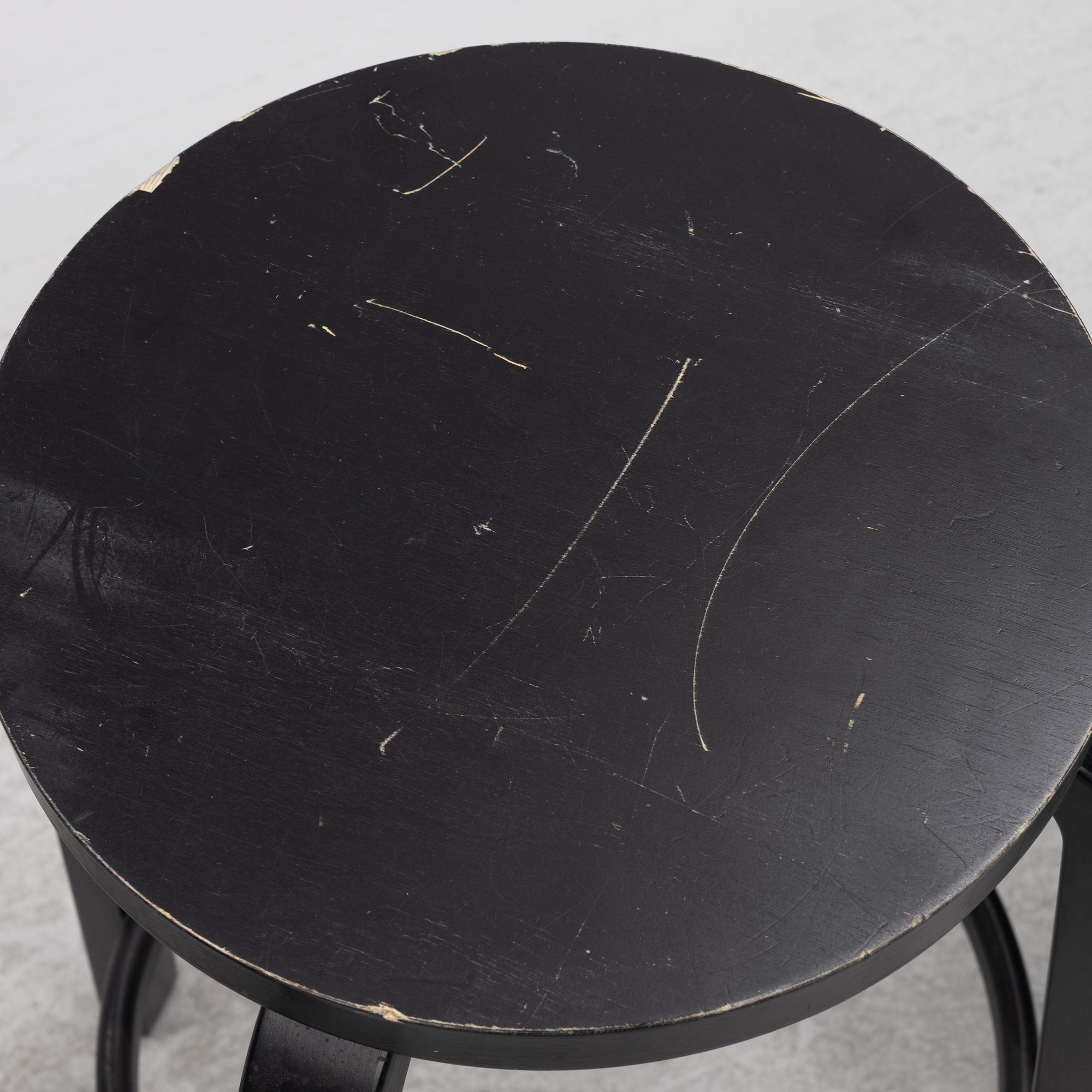 A set of four bar stools, model 64, Artek, Finland 2012 and 2013.