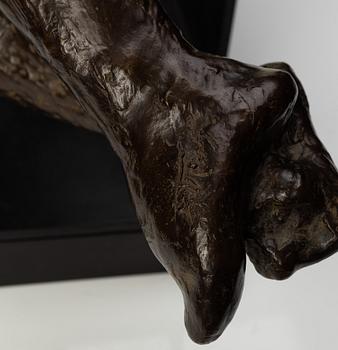 Gudmar Olovson, sculpture. Signed. Numbered. Foundry mark. Bronze, total height 29 cm, length 75 cm.