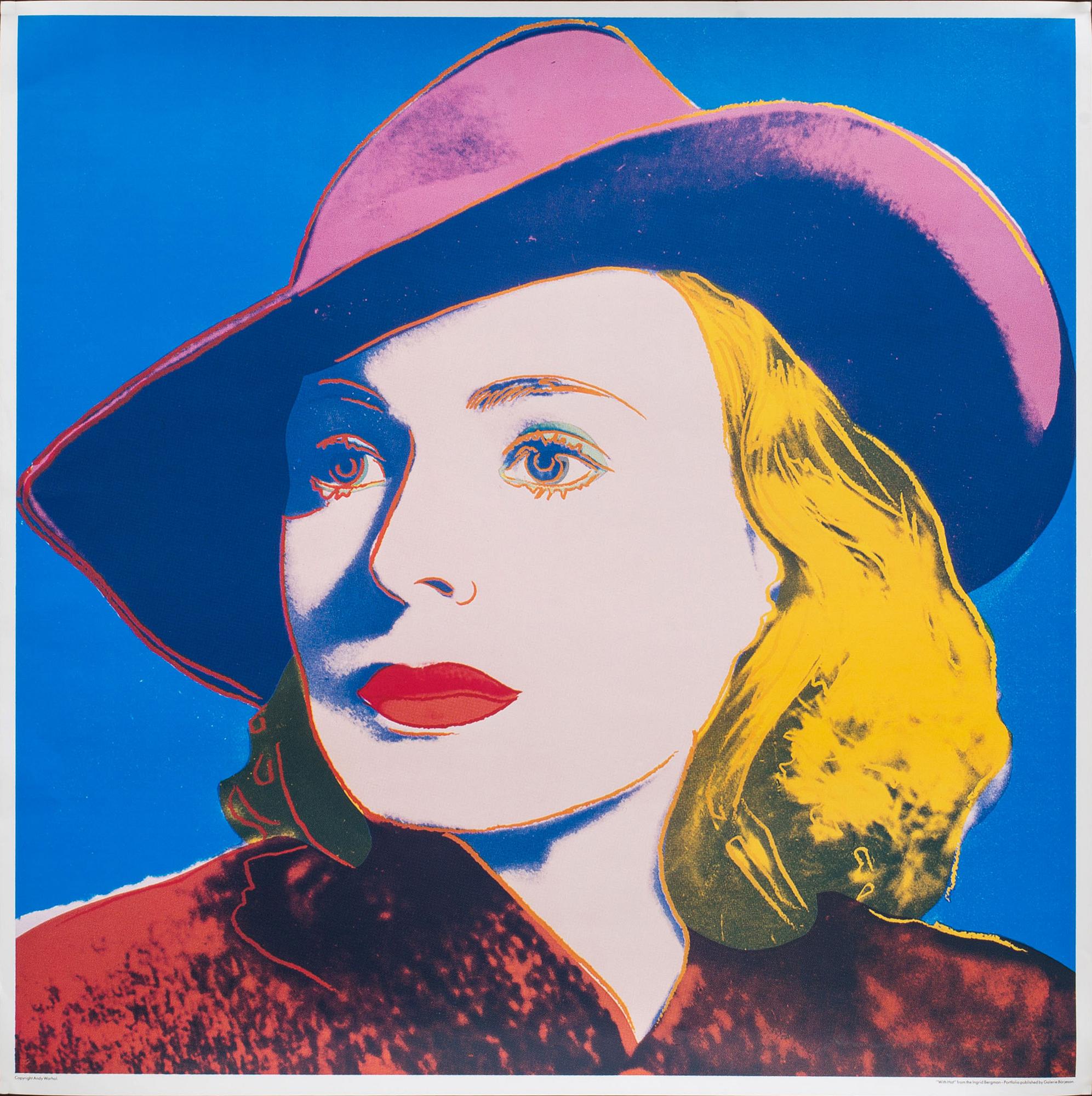 ANDY WARHOL, efter, affisch, Galerie Börjeson. 1983.