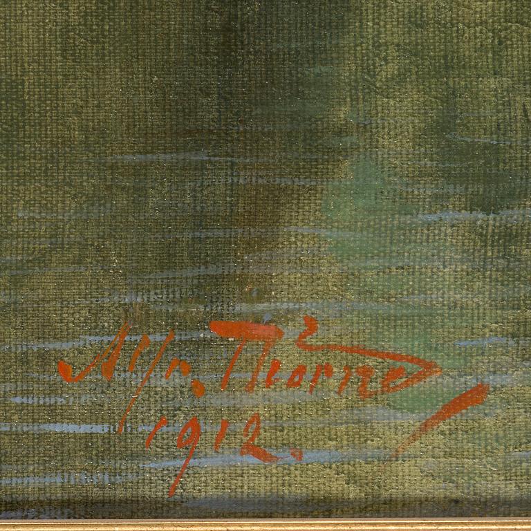 ALFRED THÖRNE, Olja på duk, signerad och daterad 1912.