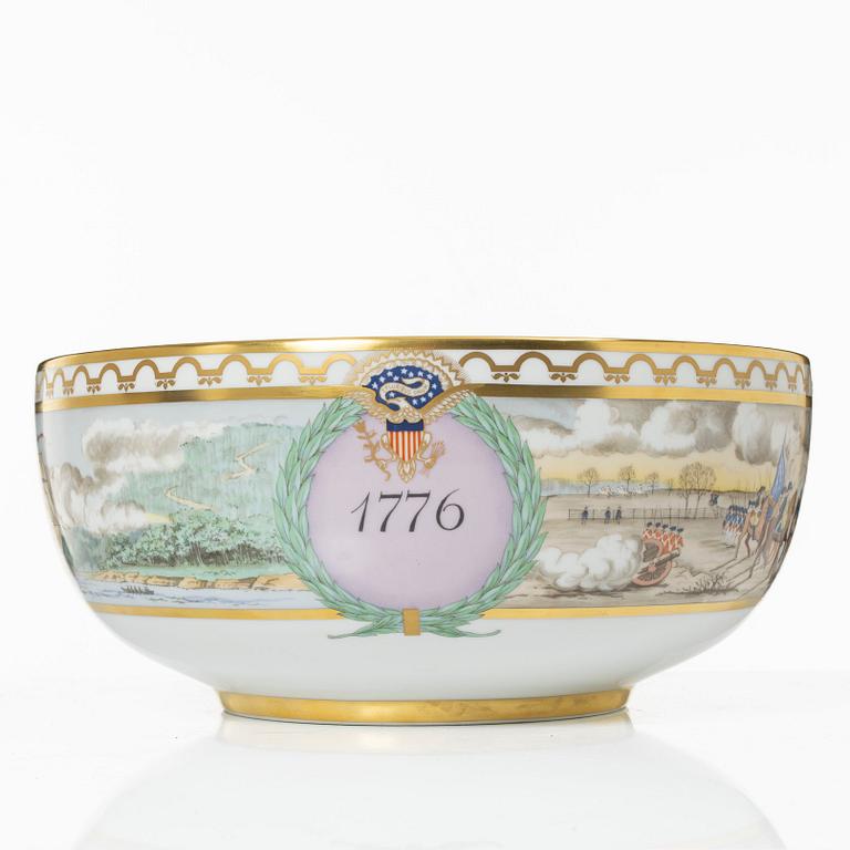 Royal Copenhagen, punch bowl, porcelain, 1976.