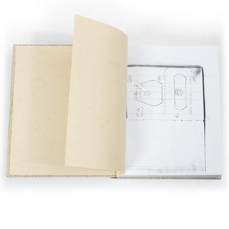 Book, hardback. With copied pages of Hilma Persson Hjelm’s models.