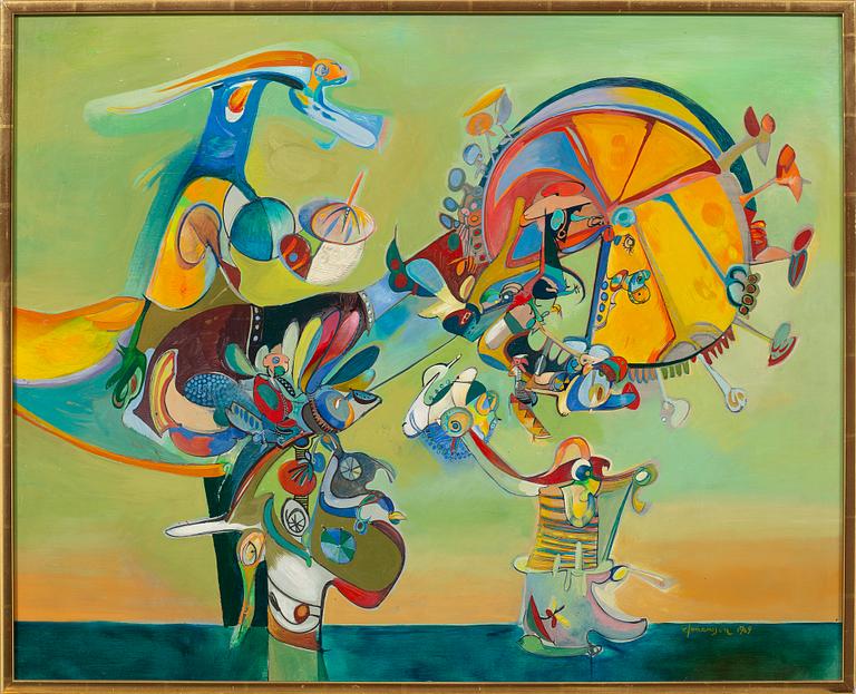 SVEN-ERIK JOHANSSON, oil on panel.