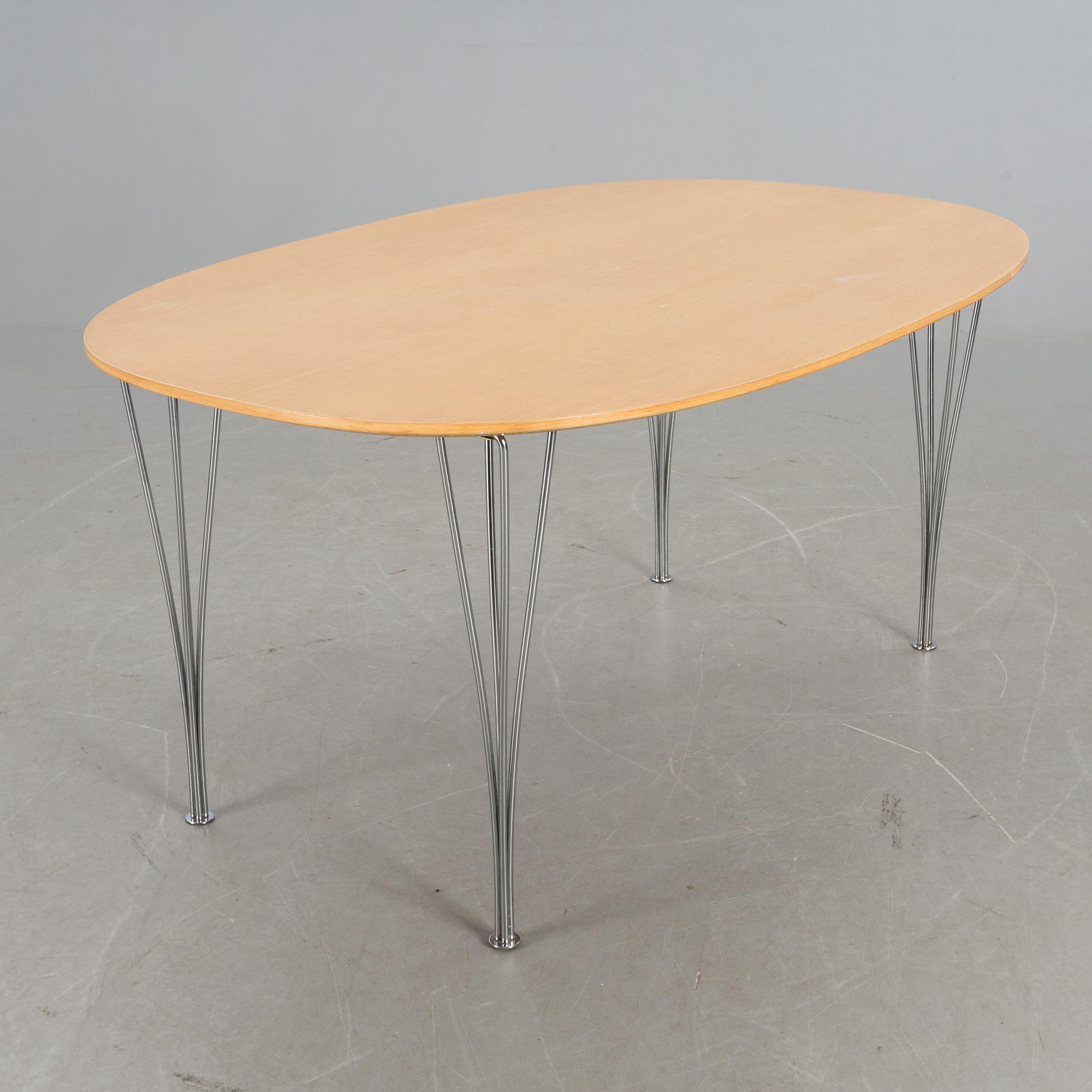 MATBORD, "Superellips", Bruno Mathsson och Piet Hein för Fritz Hansen, 1987.