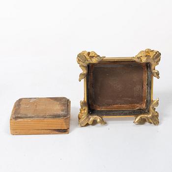 Travel clock, circa 1900.