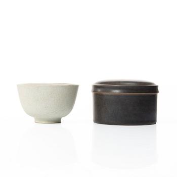 Erich & Ingrid Triller, Lot of ceramics, 7 pieces, stoneware, Tobo.
