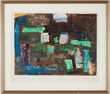 ENDRE NEMES, crayon and acrylic on paper, signed Endre Nemes and dated 1963.