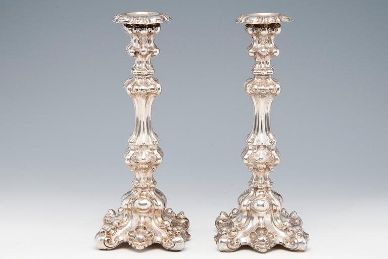 CANDLESTICKS A PAIR.