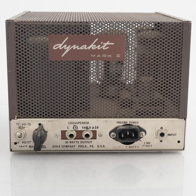 Dynaco, "Dynakit Mark 3", tube amplifier, a pair, USA, 1960s/70s.