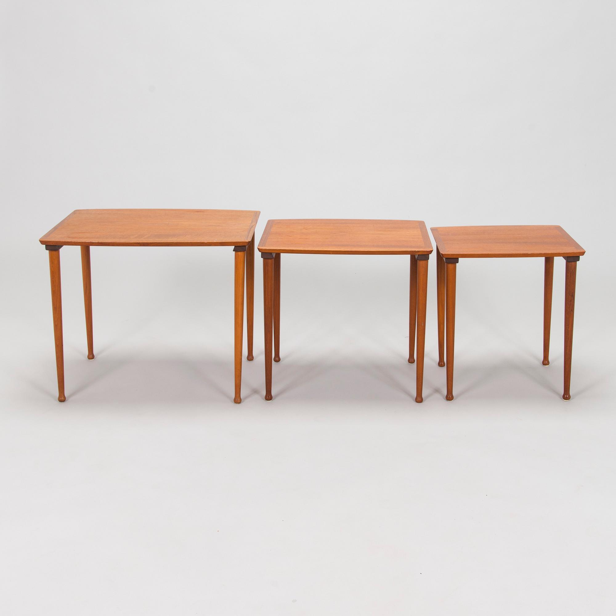 Satsbord, 3 delar, Danmark 1900-talets mitt.