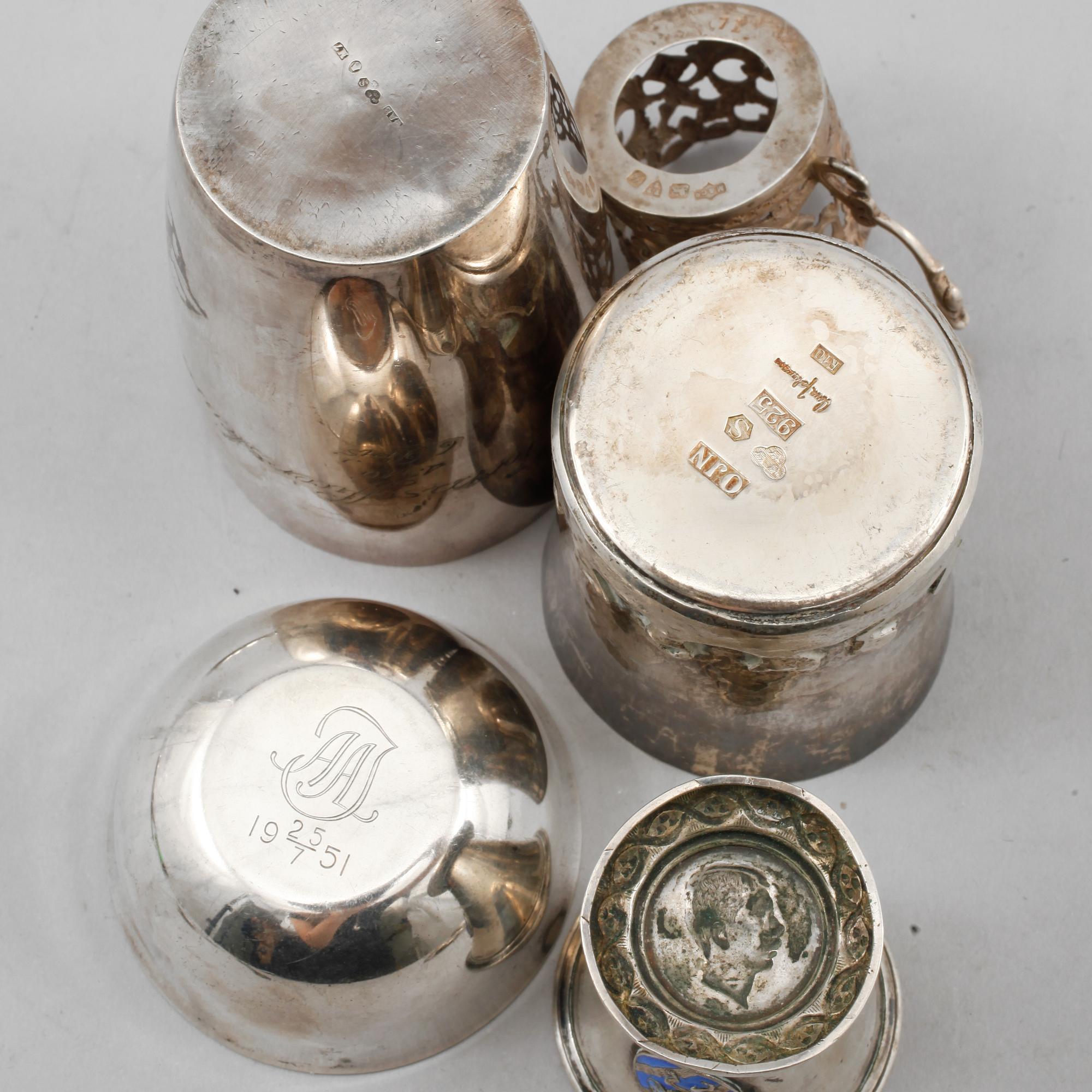 PARTI SILVER, 24 delar, 1900-tal, vikt 600 gram .