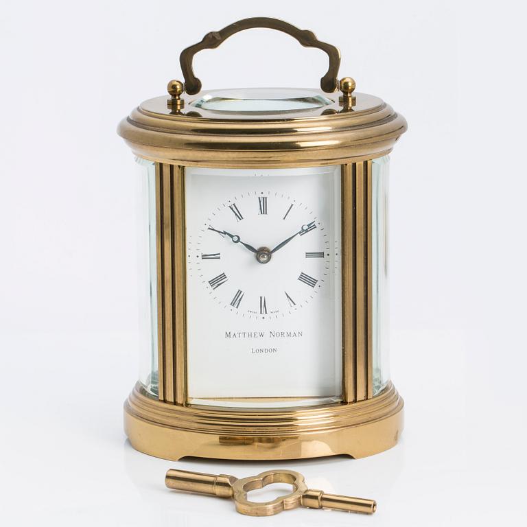 A TABLE CLOCK BY MATTHEW NORMAN LONDON.