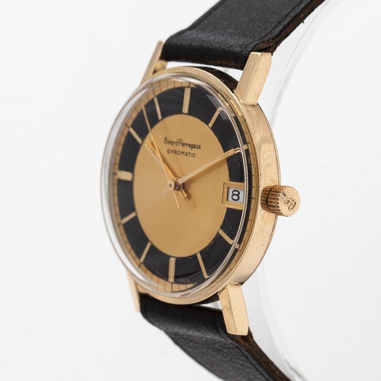 Girard Perregaux, rannekello, 32,5 mm, kullattu, automaattinen, pleksilasi.