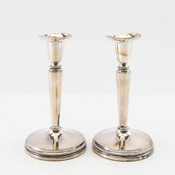 Eric Löfman, candlesticks 1 pair, silver MGAB Uppsala 1983.