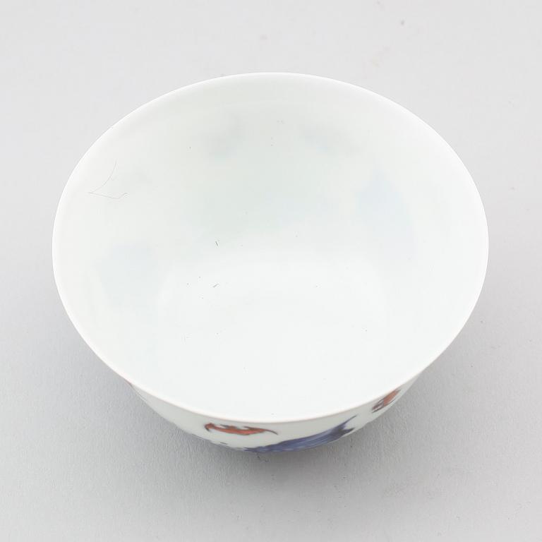 SKÅL, porslin, Kina, med Yongzhengs sex karaktärers märke, 1900-tal.