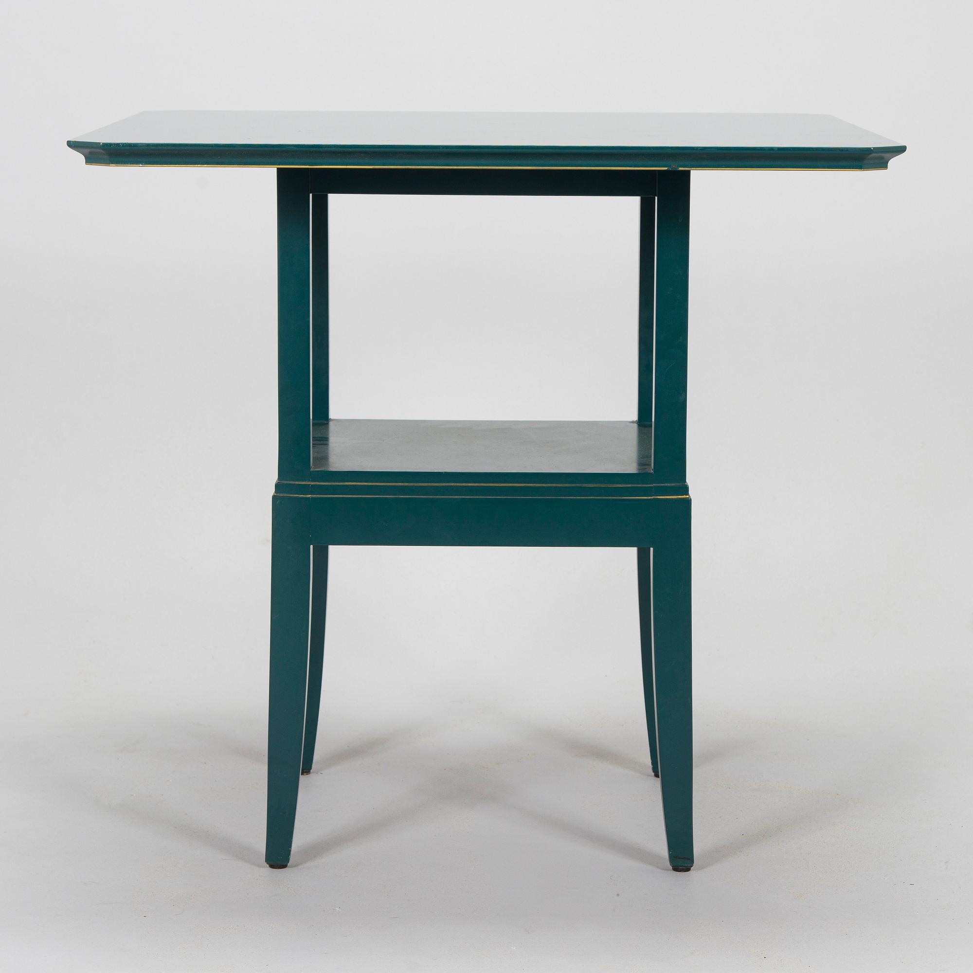 Eliel Saarinen, möblemang, 5 delar, "Blue suite" för Adelta, Finland 1980-tal.