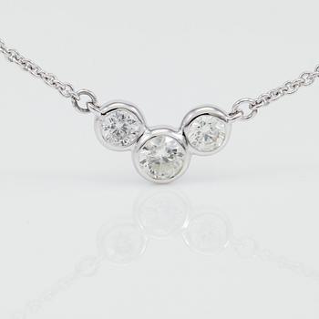 COLLIER, briljantslipade diamanter totalt ca 0.28 ct.