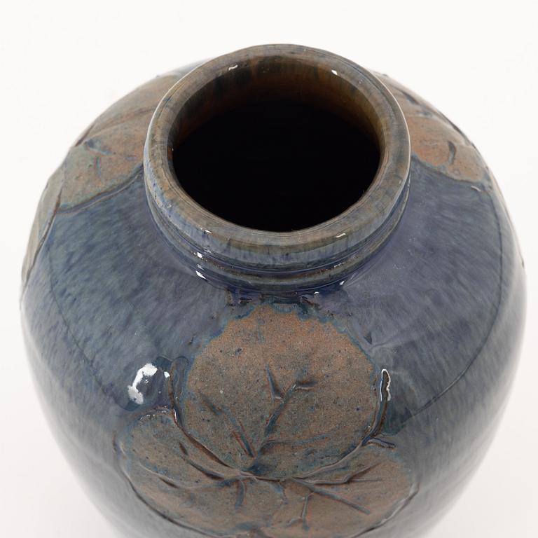 Hilma Persson-Hjelm, an Art Nouveau ceramic vase, signed and dated 1917.