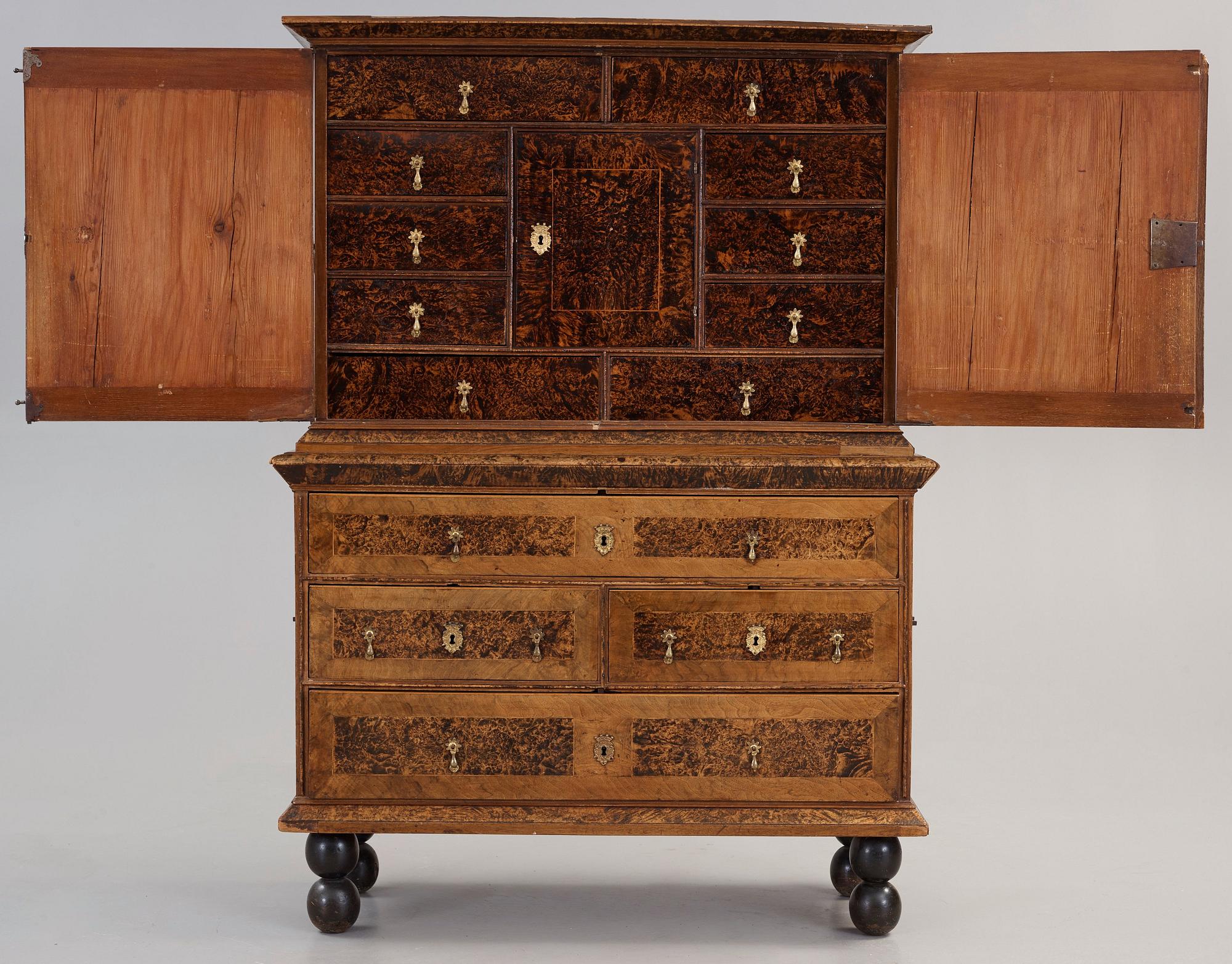 A Swedish late Baroque 1720/30's cupboard.