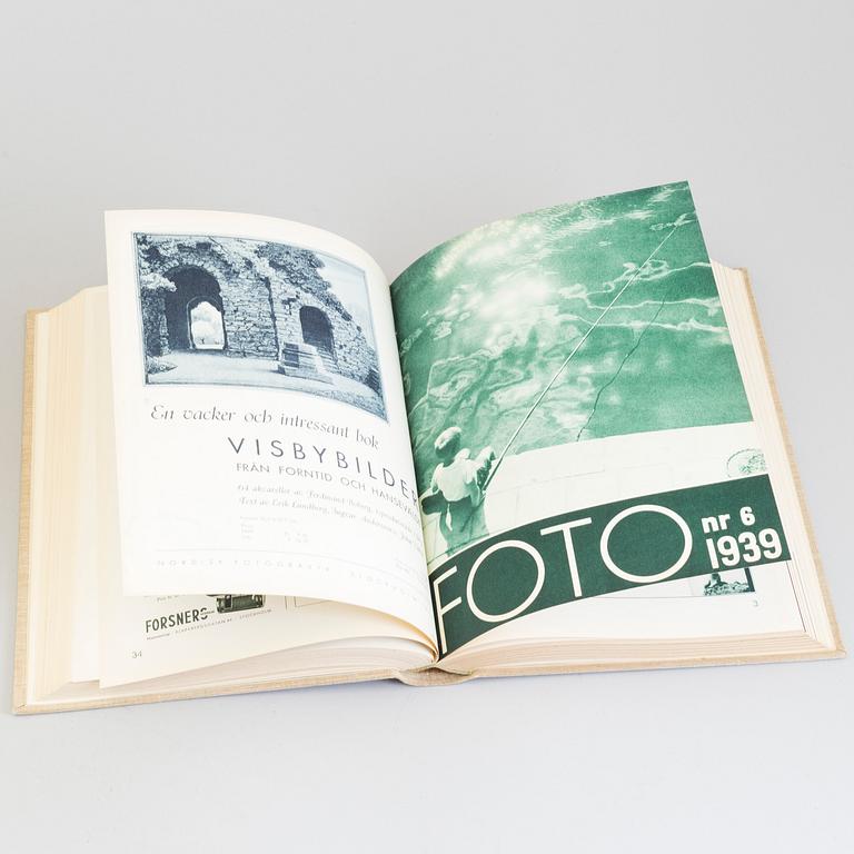 TIDSKRIFTEN FOTO, 1939-1947, nio volymer.