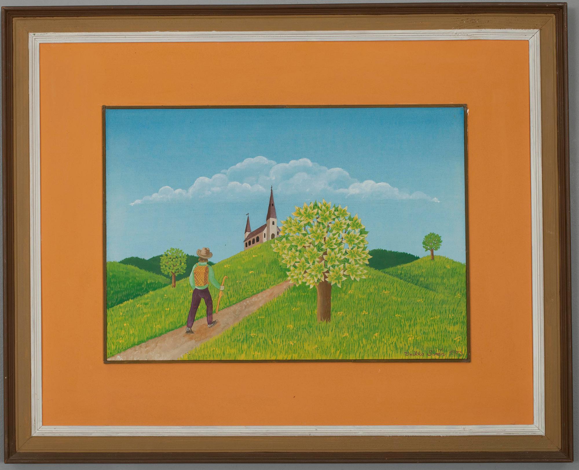 VEIKKO SIREN (FINLAND), olja på skiva, sign, 1973.