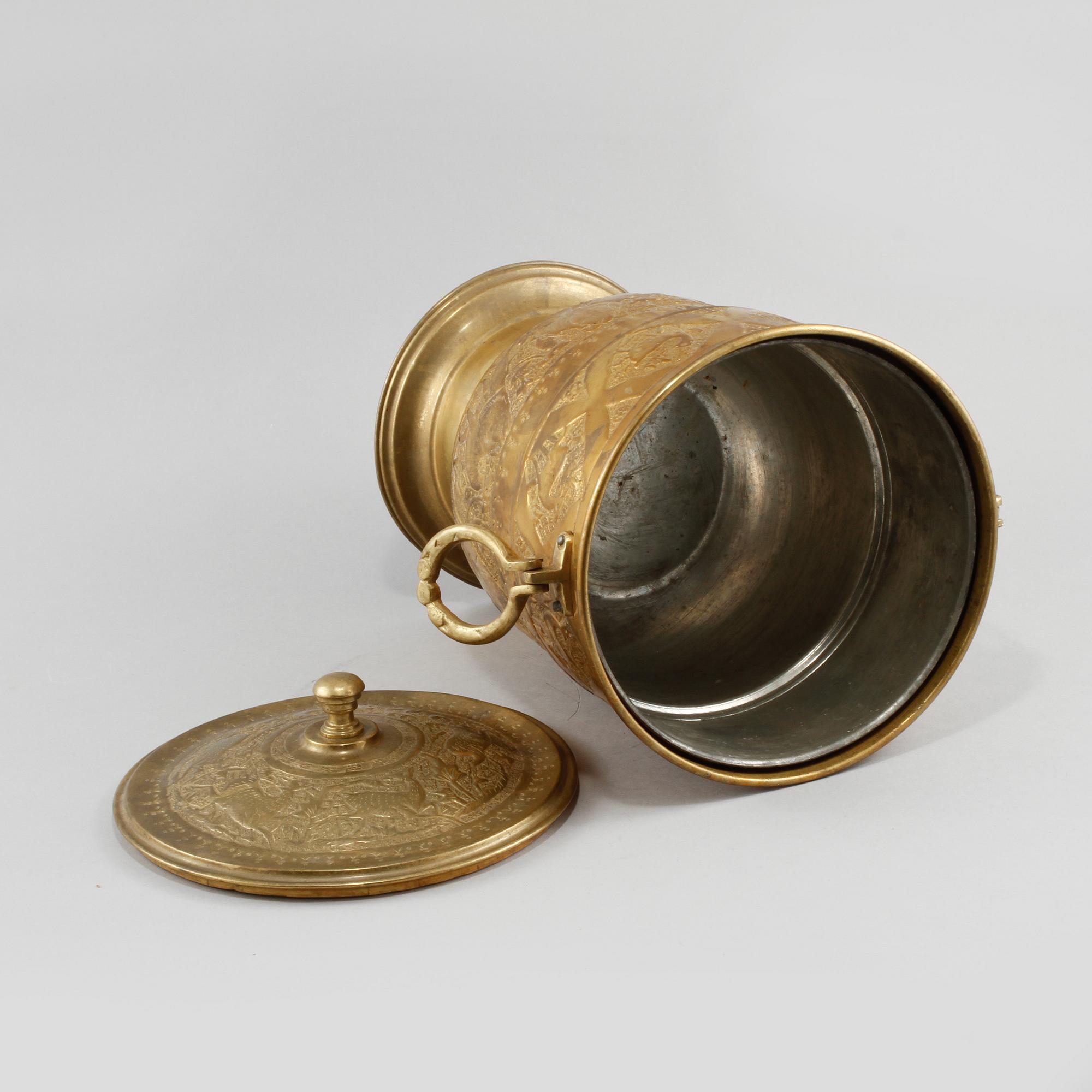 ISHINK, mässing, orientalisk, 1900-talets andra hälft.