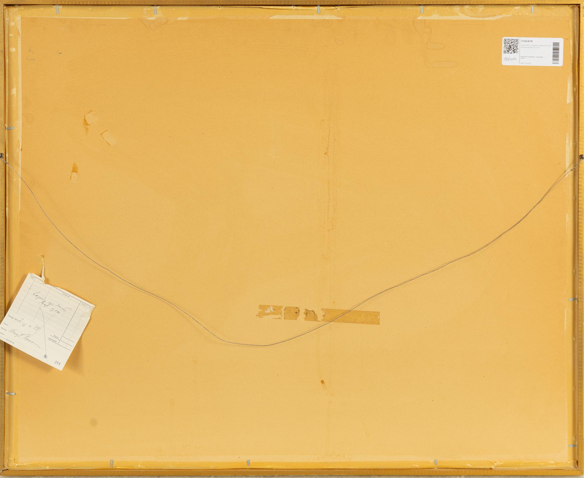 Joan Miró, "Ma de proverbis".