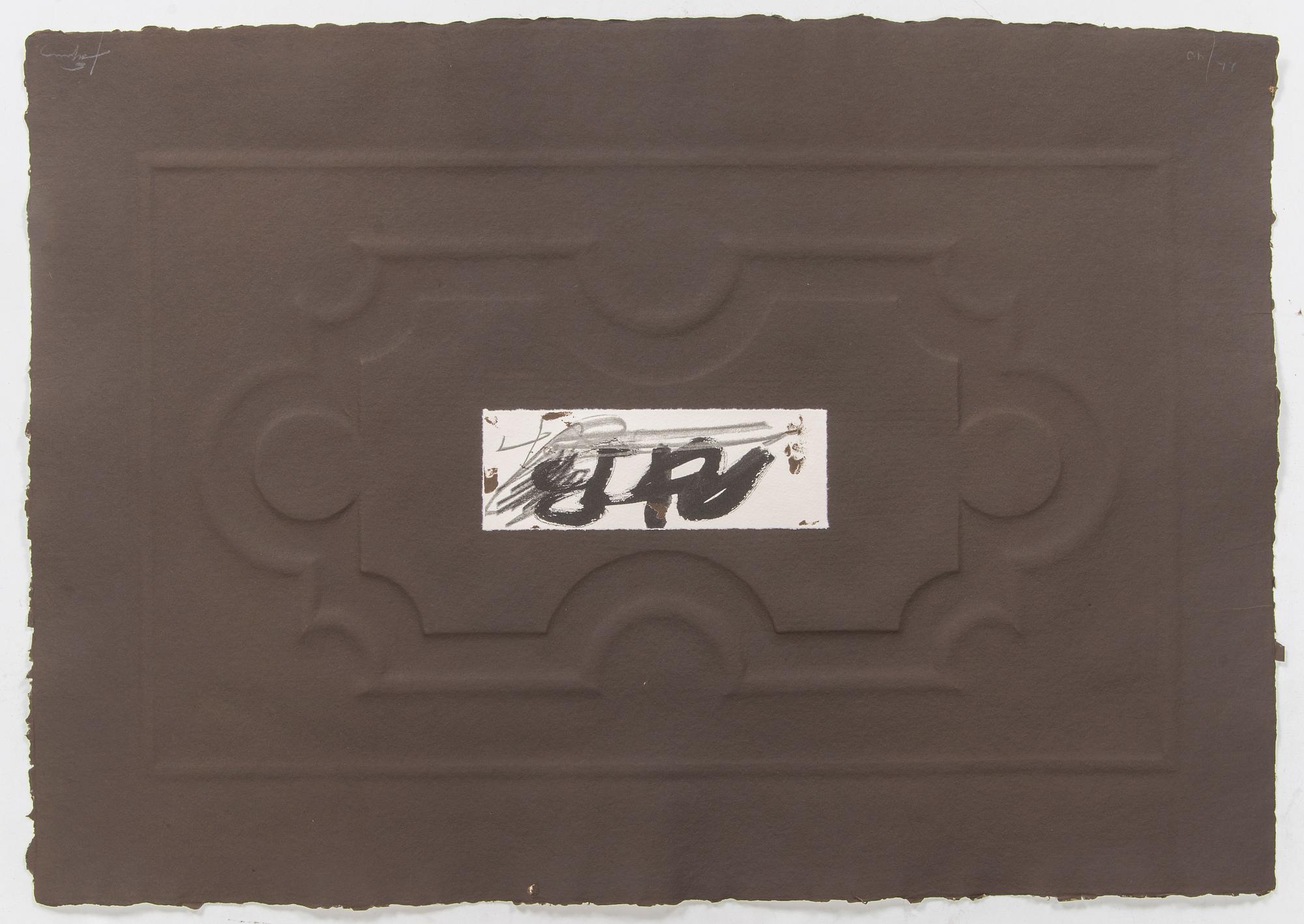 Antoni Tàpies, Mapp med etsningar och färglitografier, 5 st.