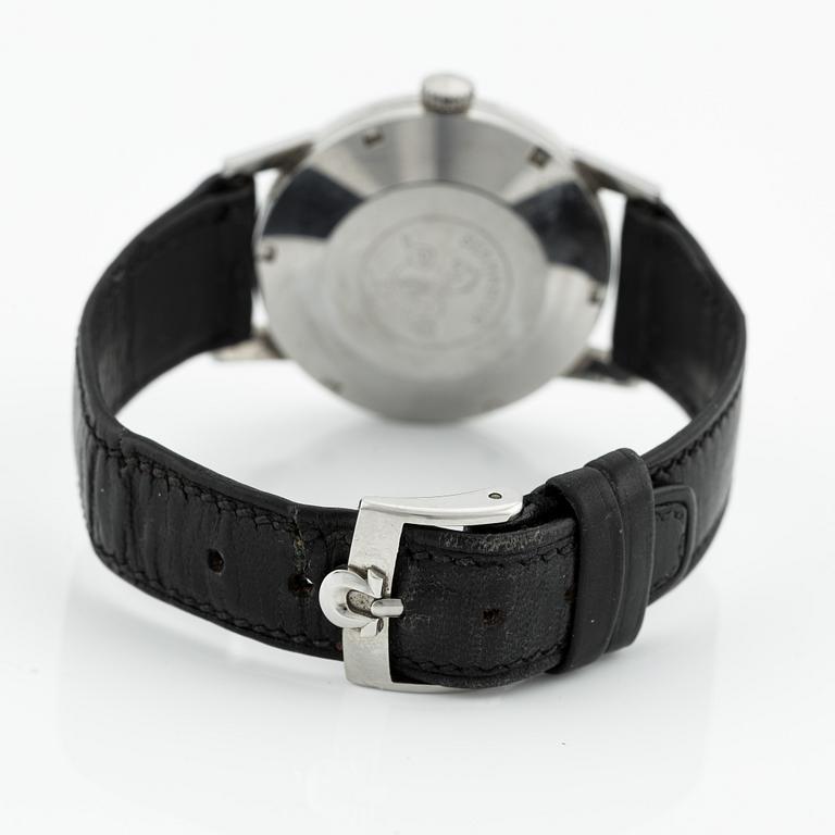 Omega, Seamaster 30, "Grey Linen Dial", wristwatch, 35 mm.