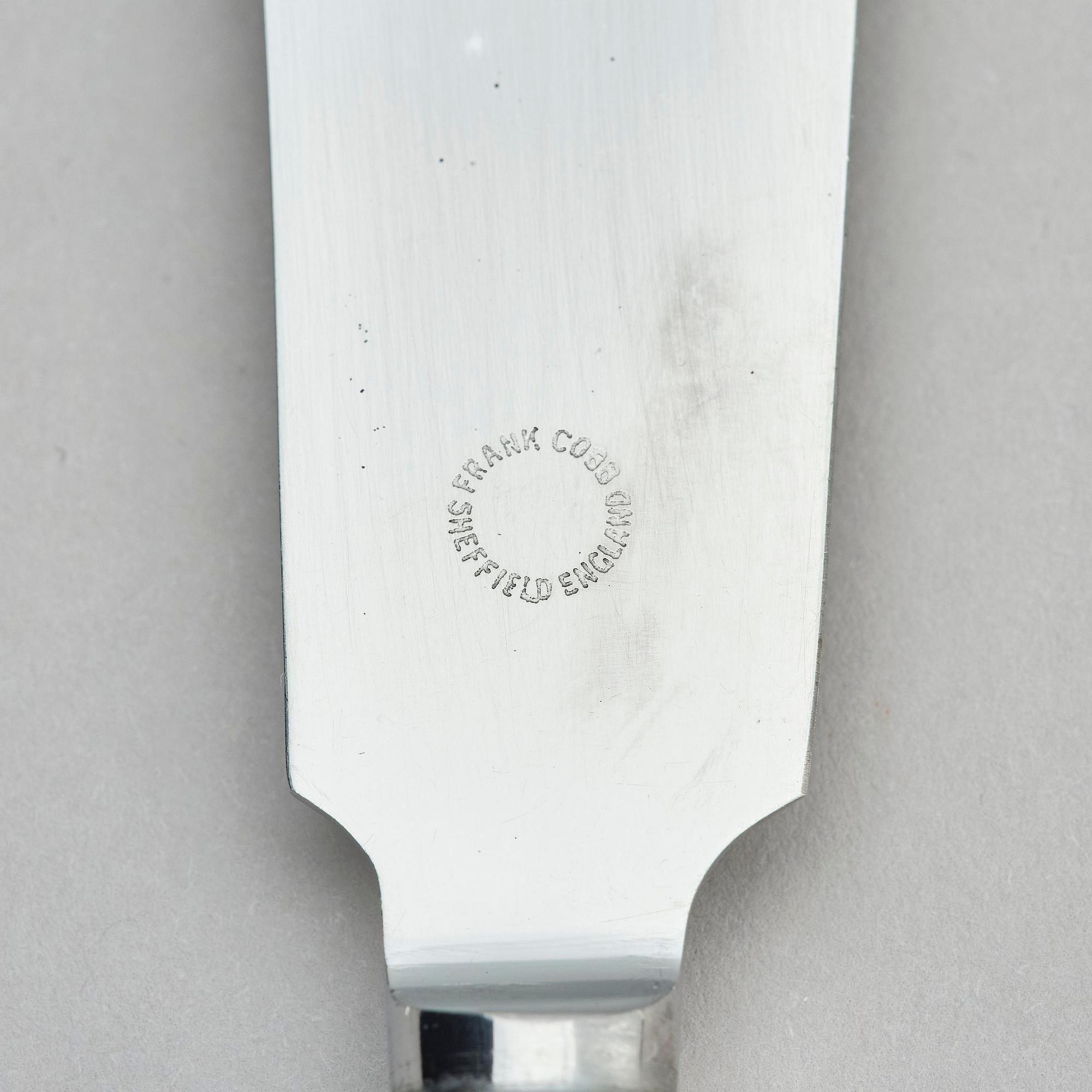 Georg Jensen, bestickservis, 153 delar, "Konge/Acorn", sterling silver och rostfritt, design Johan Rohde, Köpenhamn 1933-1944.
