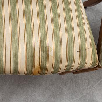 Chairs, 10 + 2 pcs, Empire. 19th century.