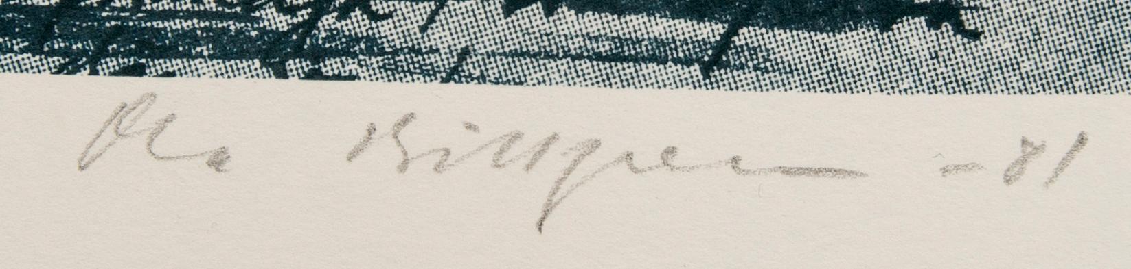 Ola Billgren, färglitografi, signerad -81 Provtryck.