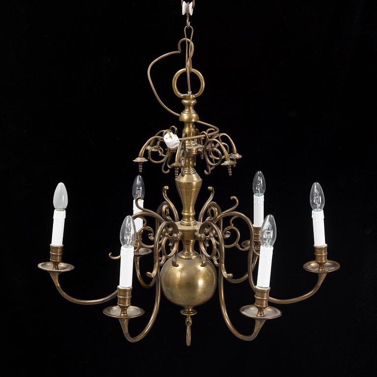 Ljuskrona, barockstil, 1900-tal.