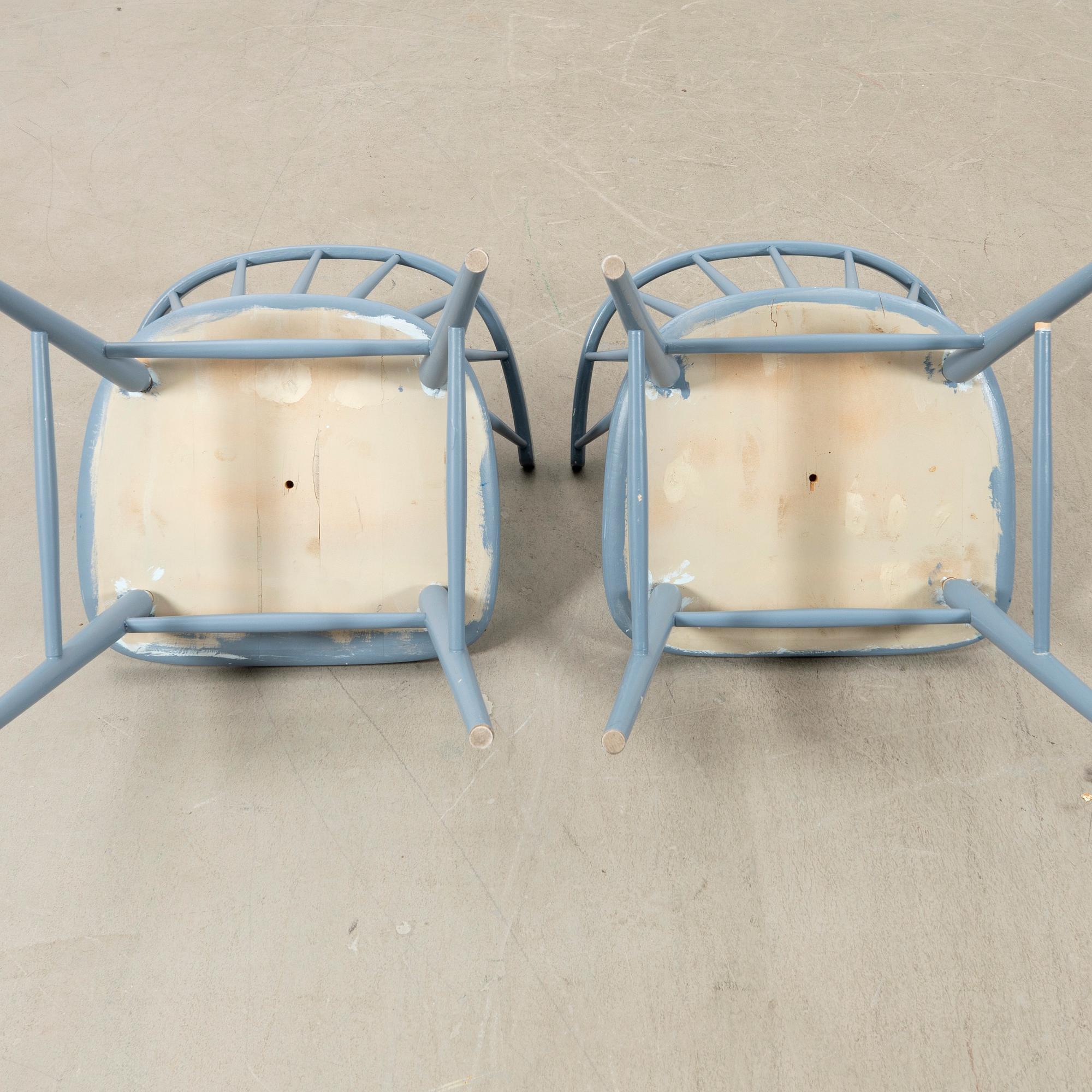 Armchairs, a pair "Florida", Bröderna Wigells Stolfabrik, second half of the 20th century.