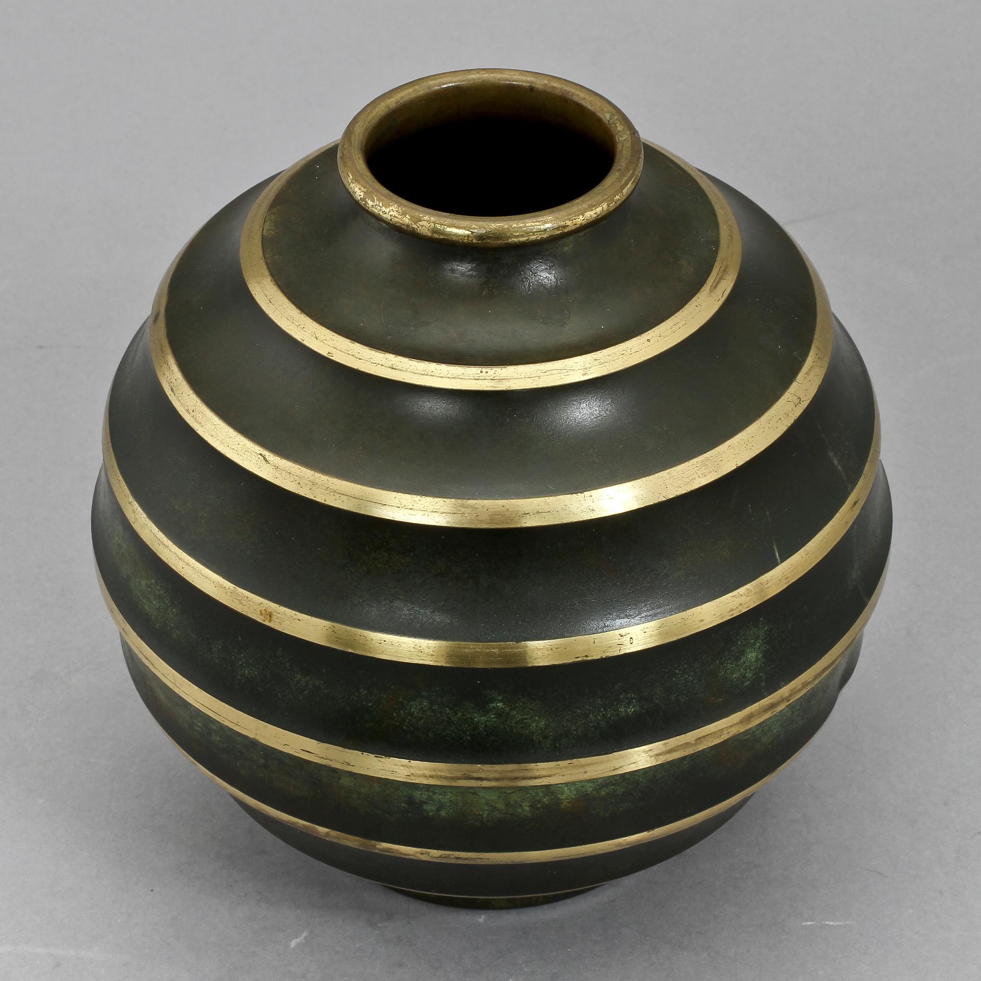 KLOTVAS, mässing, stmpl SvM Handarbete, 1900-tal.