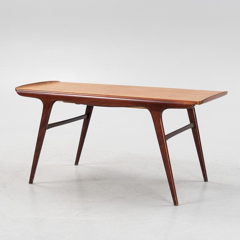 A teak veneered 'Expandette' coffee table, AB S Ljungqvists Möbelfabrik, Habo, 1950's.
