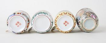 MOCCAKOPPAR, 3 + 1, porslin, Kina.