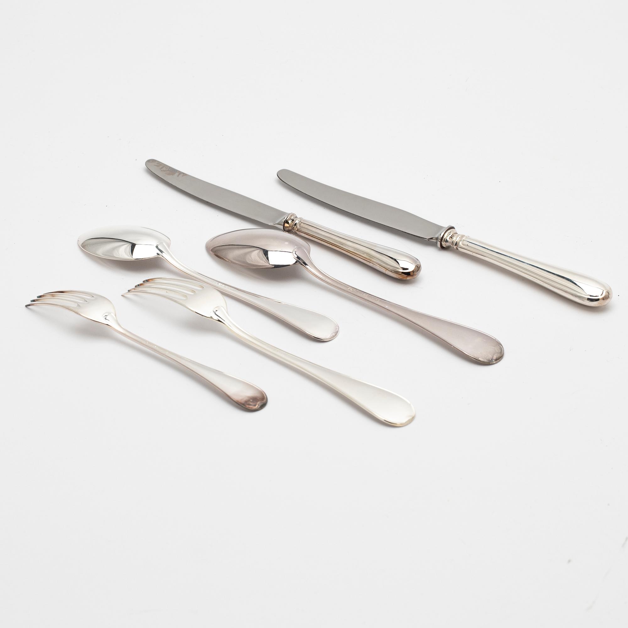 Cutlery service, 72 pieces, "Svensk", GAB, 1980-1989, Sweden.