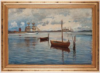 Johan Ericson, View from Marstrand towards Kvarnholmen.