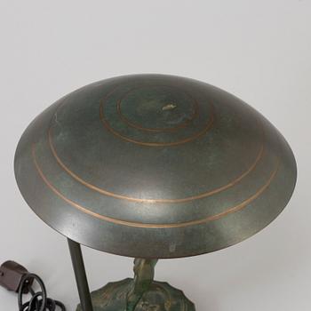 An early 20th century table lamp.