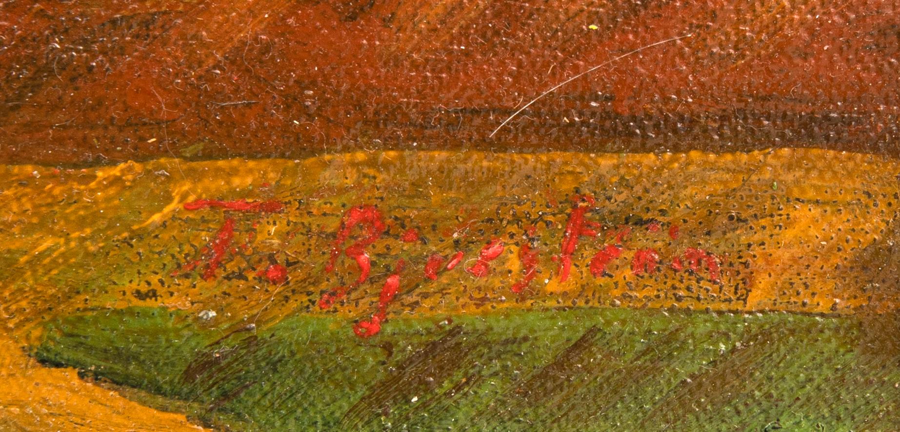 Tor Bjurström, Landskap med kyrkobyggnad.