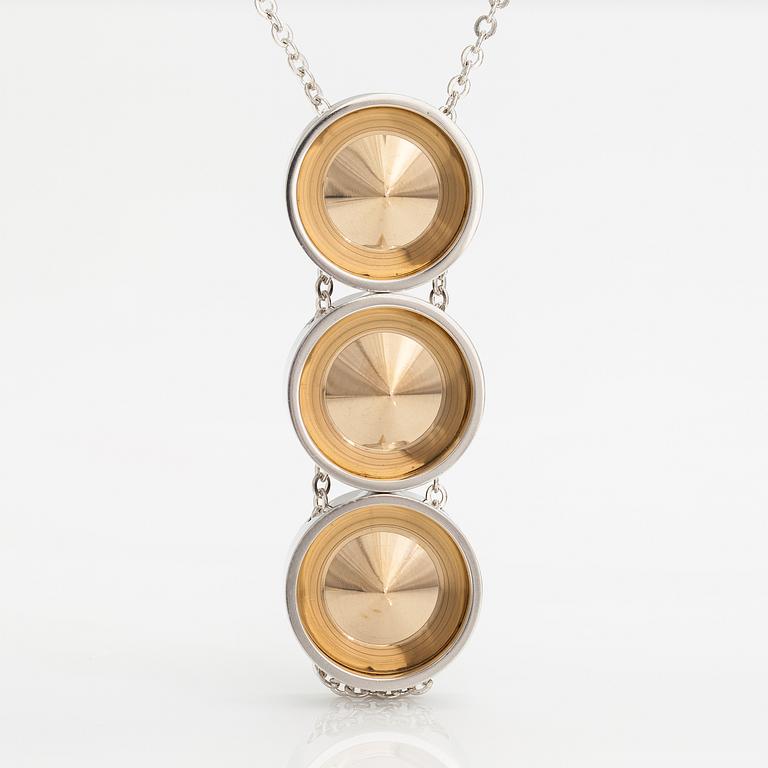 Elis Kauppi, A silver necklace with gilded parts. Kupittaan kulta, Turku 1965.