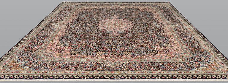 Carpet, Kirman Laver, 'Millefleur', approx. 383 x 300 cm.