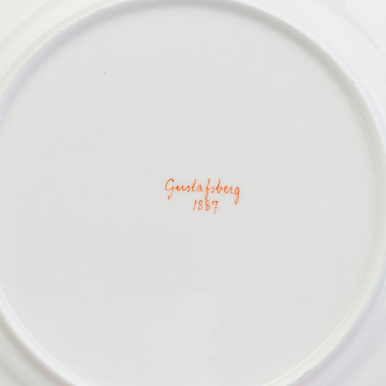 TALLRIKAR, 14 stycken, porslin, Gustavsberg, 1800-talets slut.