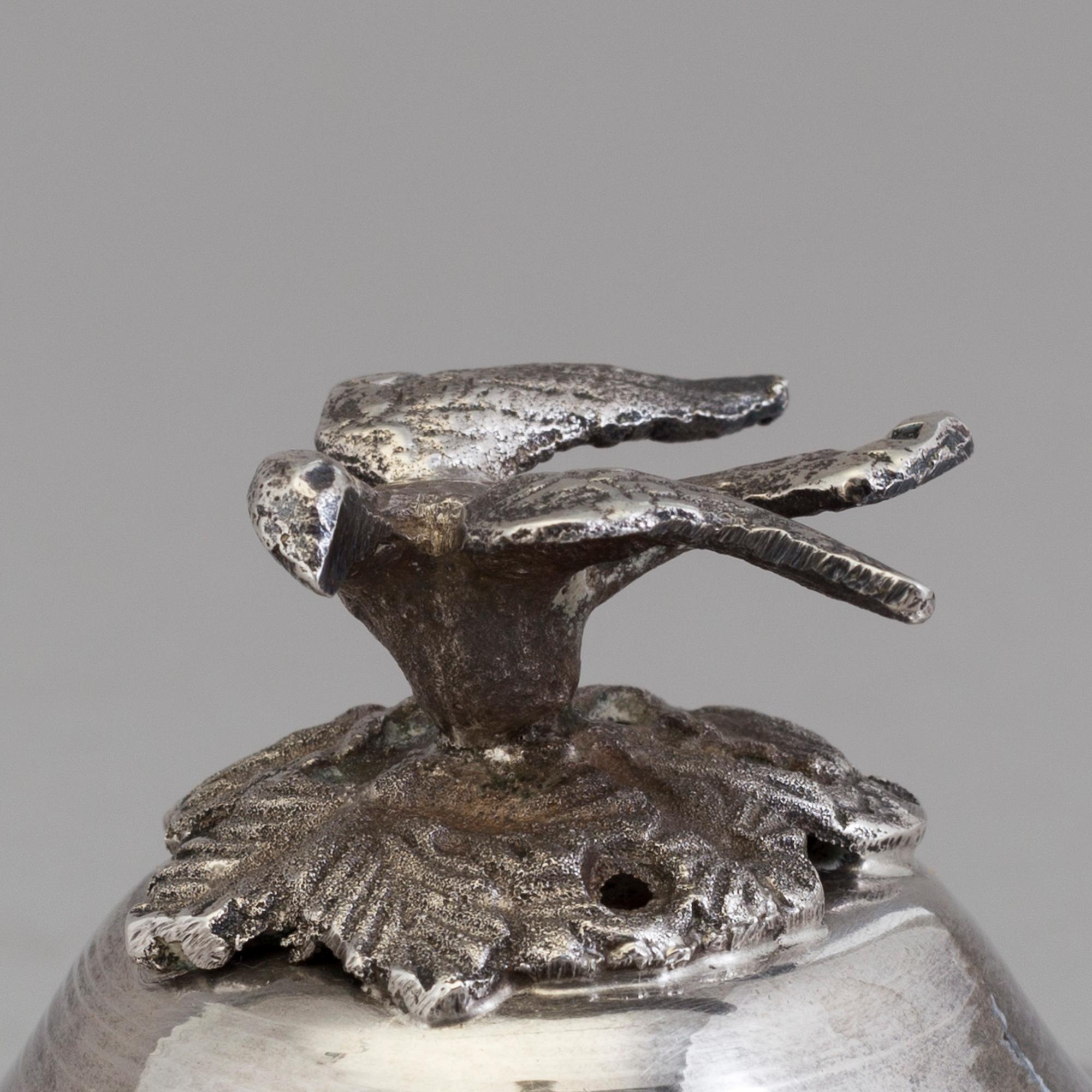 A silver bowl from the Ottoman empire, probably. Total weight 189 grams.