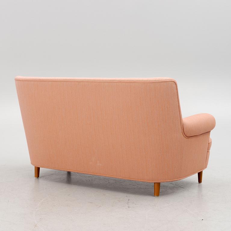 Carl Malmsten, sofa, "Hemmakväll", OH Sjögren, Tranås, late 20th century.