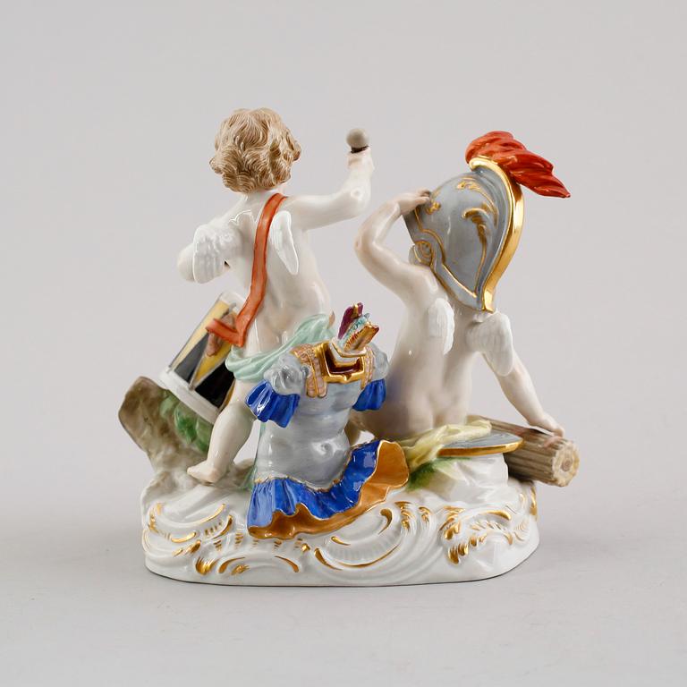FIGURGRUPP, porslin, Meissen, 1900-talets första hälft.